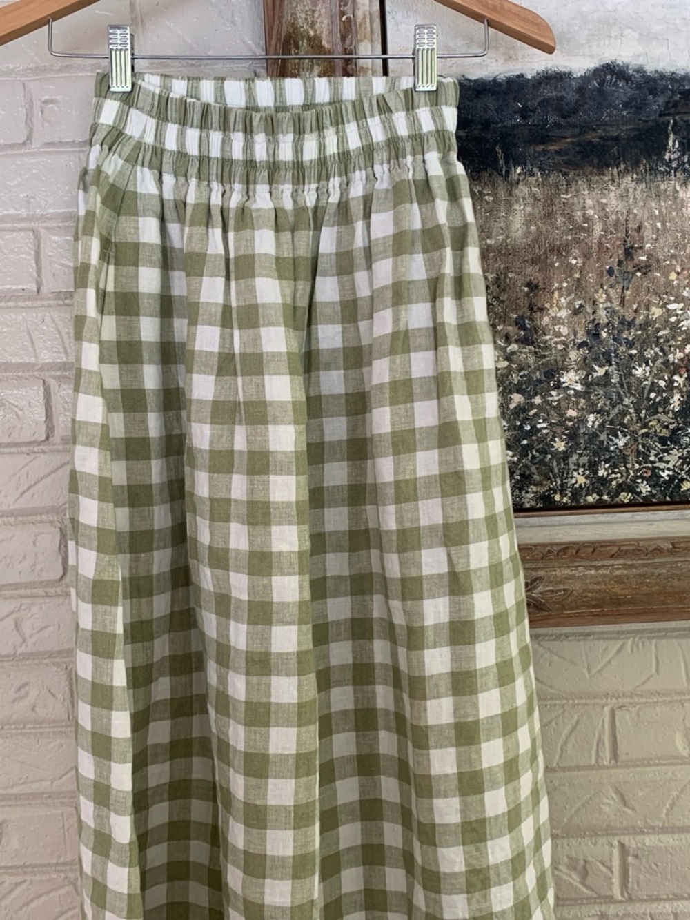 notPERFECTLINEN Laurel Gingham Sion Skirt - Picture 5 of 5